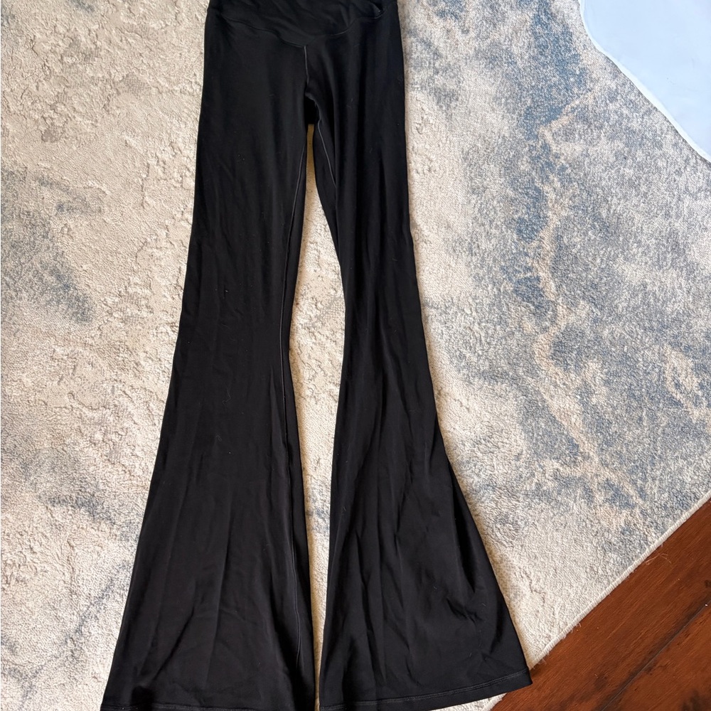 aerie Black OFFLINE Flared Leg Yoga Pants